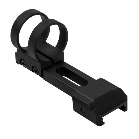 NcSTAR Vism Extended 1" Flashlight Ring Mount with Picatinny Mount, Black