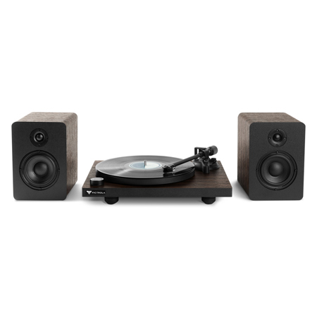 Victrola Premiere T1 Turntable System - Includes T1 Vinyl Record Player M1 Bookshelf Monitors - View #2