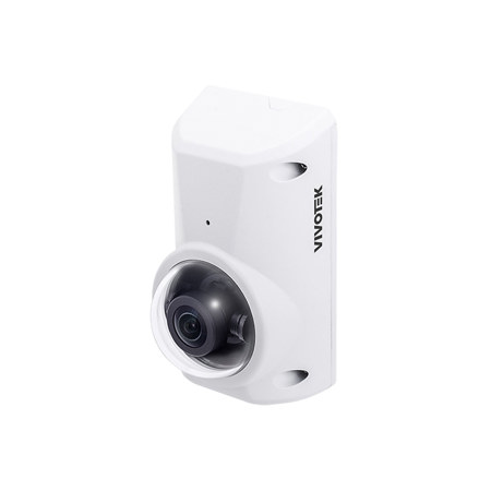 Vivotek V-Series CC9380-HV-V2 5MP AI Outdoor Compact Fisheye Panoramic Camera with Night Vision, White