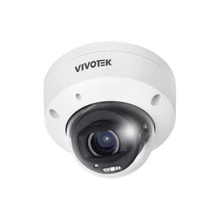 Vivotek C-Series FD9380-HTV-V2 5MP AI Outdoor Network Dome Camera with 2.7-13.5mm Lens, Night Vision, White