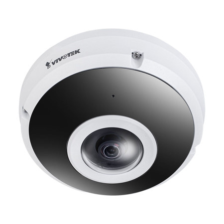 Vivotek C-Series FE9380-HV 5MP Outdoor Fisheye Panoramic Camera with Night Vision, White