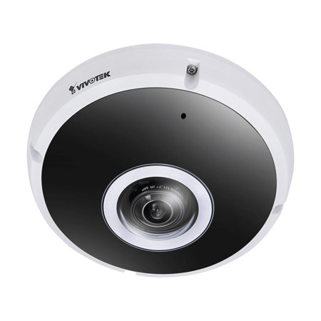 Vivotek V-Series FE9391-EHV-V2 12MP AI Outdoor Network Fisheye Dome Camera with Night Vision, White