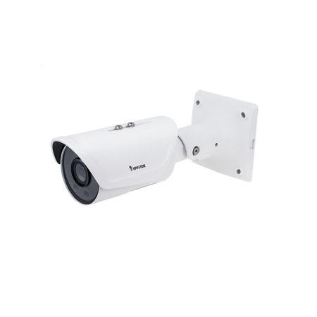 Vivotek Vortex Premium Series IB837-HT 5MP AI Outdoor Network Bullet Camera with Night Vision, 1-Year VSaaS License, White