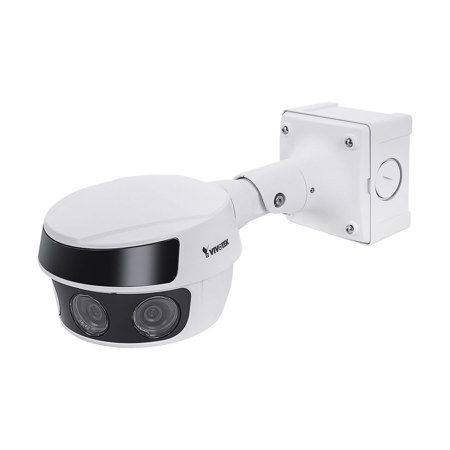 Vivotek V-Series MS9321-EHV-V2 18MP AI Outdoor Multi-Sensor Panoramic Camera with Night Vision, White