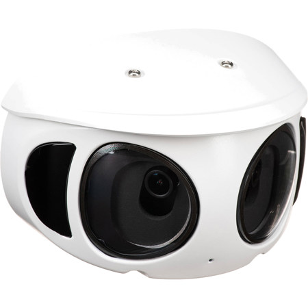 Vivotek V-Series MS9390-EHV-V2 8MP AI Outdoor Multi-Sensor Panoramic Camera with Night Vision, White