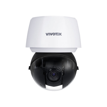 Vivotek V-Series SD9367-EHL 2MP AI Outdoor PTZ Dome Camera with Night Vision, White