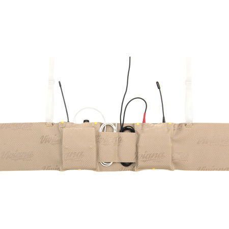 Viviana Straps Transmitter Extreme Waist Strap, Double Pouch, Beige