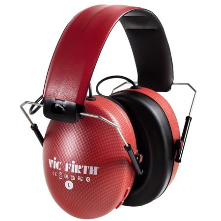 Vic Firth Bluetooth Isolation Headphones for Drummers, Red