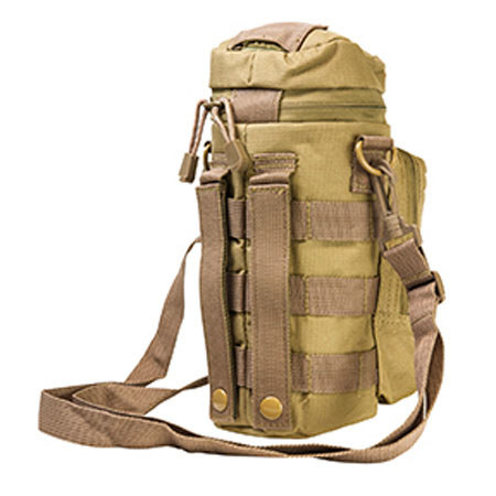 NcSTAR Vism Vism MOLLE Hydration Bottle Carrier, Tan