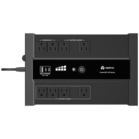 VERTIV Liebert PowerUPS 100 Standby Series 8-Outlet 700VA/425W UPS System