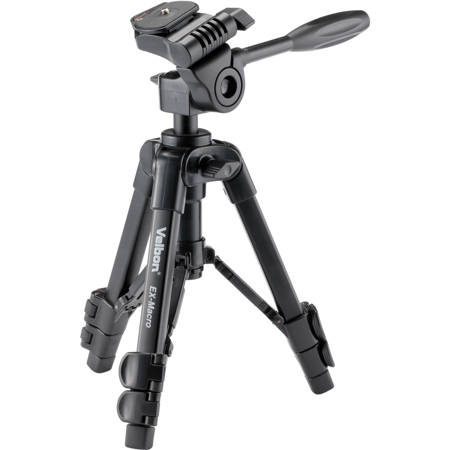 Velbon EX-Macro 3-Section Aluminum Tripod with 3-Way Pan & Tilt Head