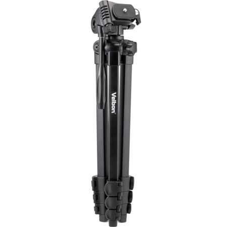 Velbon M45 4-Section Aluminum Tripod w/3-Way Pan and Slide Head, Slide Elevator