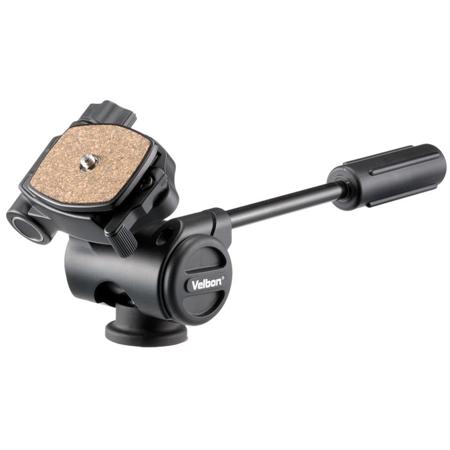 Velbon PH-157Q 3-Way Pan and Tilt Head, Quick Release, Black