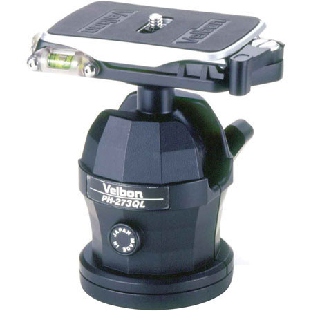 Velbon PH-273QL Heavy Duty Large Magnesium Ballhead with Quick Release, Max Load: 11 lbs., (5 kg)
