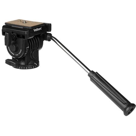 Velbon PH-368 Vel-Flo 9 Mini-Pro 2-Way Panhead w/Quick Release, Supports 10 lbs
