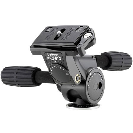 Velbon PHD62Q Magnesium 3-Way Pan/Tilt Large Head,11lbs
