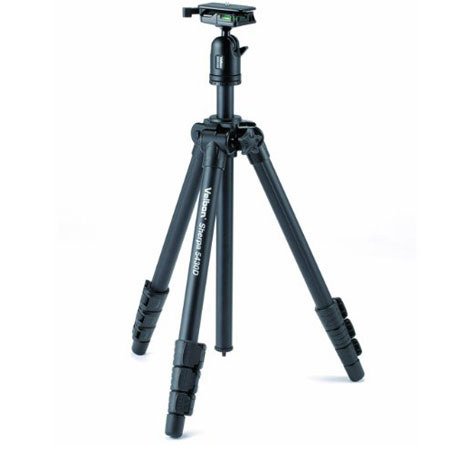 Velbon Sherpa 5430D 3-Section Aluminum Tripod with QHD-53D Ball Head, Black