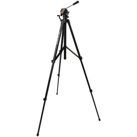 Velbon Videomate 538/F 3-Section Al Tripod with Fluid Head, 6.61 lbs Capacity