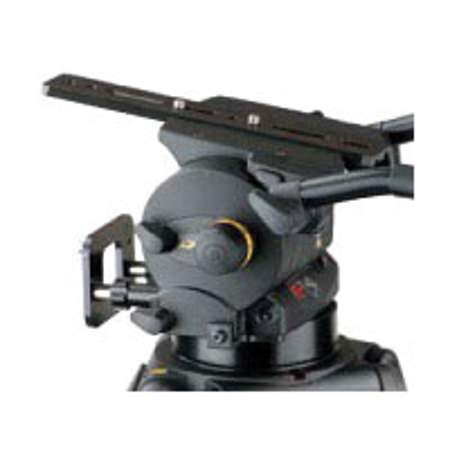 Vinten Vision HD 250 Pan & Tilt Head, Black with Quickfix / 4-Bolt Flat Base, with Extended Slide Plate, Viewfinder Attachment and Pan-Bar, Supports 73 lbs.