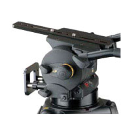 Vinten Vision HD 250 Pan & Tilt Head, Black with Dual 100 / 150mm Ball Base, with Extended Slide Plate, Viewfinder Attachment and Pan-Bar, Supports 73 lbs.