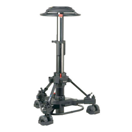 Vinten Elite 2-Stage OB Version Pedestal with 160mm Wheels, Maximum Payload 165 lbs, Black
