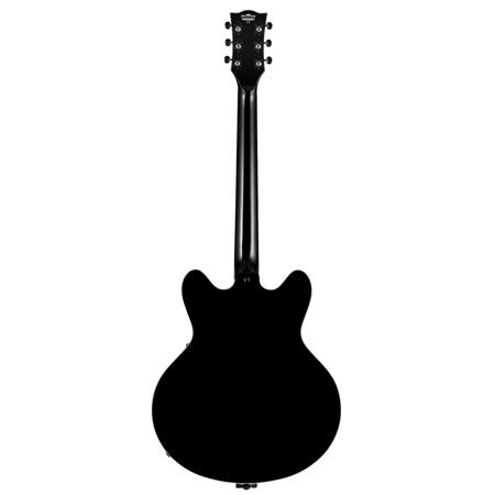 Vox Bobcat S66 Bigsby Semi-Hollow Electric Guitar, Jet Black
