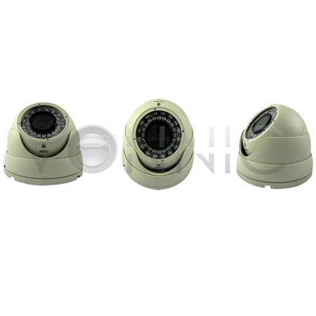 Vonnic C506 1/3" CCD Outdoor Night Vision Dome Camera, NTSC, White