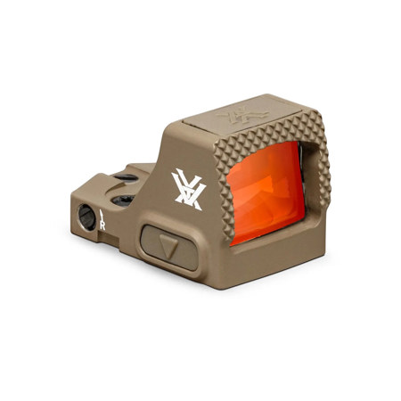 Vortex Optics Defender-CCW Illuminated Micro Sight with 3 MOA Dot Reticle Red Dot Tan