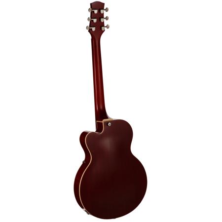 Vox Giulietta VGA-3PS Arctop Acoustic Electric Guitar, Trans Red