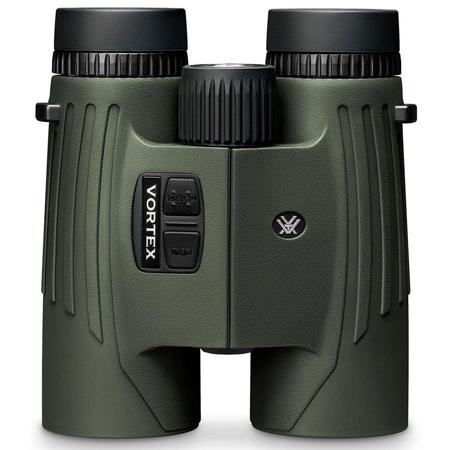 Vortex Optics 10x42 Fury HD 5000 Water Proof Roof Prism Binocular with 6.1 Degree Angle of View, Gen II 5000 Yard Laser Rangefinder, Green