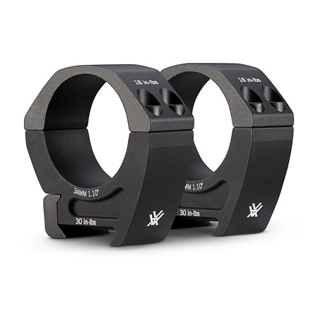 Vortex Optics Pro 34mm Picatinny/Weaver Style Riflescope Mounting Ring, Pair Medium