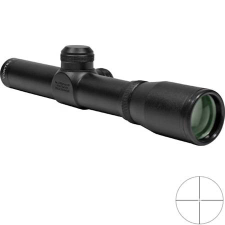Vortex Optics 2 x 20mm EER Crossfire Series Hand Gun & Rifle Scope, Matte Black Finish with V-Plex Reticle, Extended Eye Relief.
