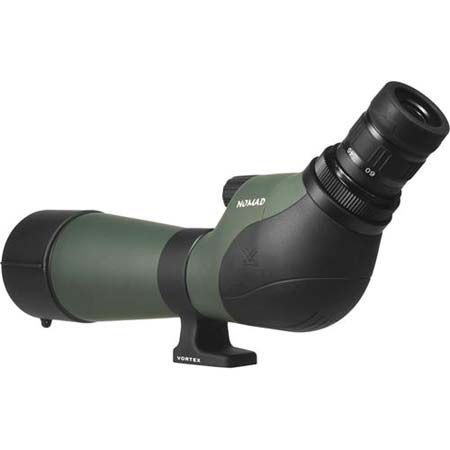 Vortex Optics Nomad 20-60 x 80 Waterproof Angled Spotting Scope with 2.2-1.0 Degree Angle of View, 4.0-1.3mm Exit Pupil