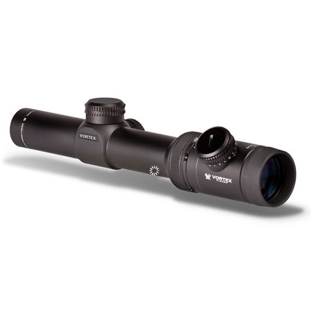 Vortex Optics 1-4x24 Viper PST Riflescope, Illum TMCQ MOA Reticle, 30mm Tube