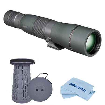 Vortex Optics Razor HD 22-48x65 Straight-Viewing Spotting Scope with Stool/Chair