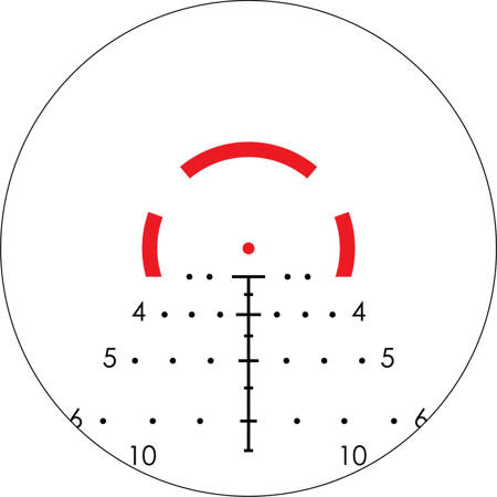 Vortex Optics 1-8x24 Strike Eagle Riflescope, Illum SFP AR-BDC3