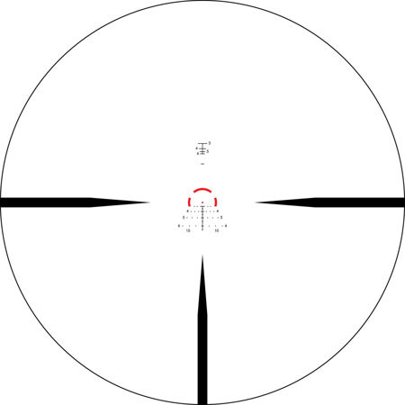 Vortex Optics 1-8x24 Strike Eagle Riflescope, Illum SFP AR-BDC3