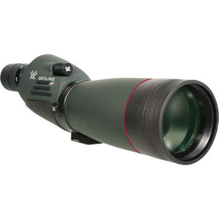 Vortex Optics Skyline ED 20-60x80 Waterproof Straight Spotting Scope with 2.2-1.0 Degree Angle of View, 4.00-1.33mm Exit Pupil & 19-18mm Eye Relief