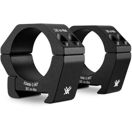 Vortex Optics Sport 30mm Picatinny/Weaver Style Riflescope Mounting Ring, Pair Low