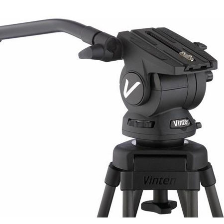 Vinten Vision 8AS Pan/Tilt Fluid Head with 3-Section Al Tripod & Ground Spreader
