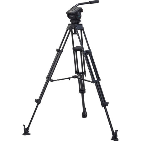 Vinten blue3 3-Section Al Tripod w/V4106-0001 2-Way Head, Mid Spreader, Black