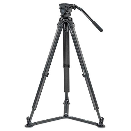 Vinten Vision blue3 Fluid Head w/flowtech 75 3-Section CF Tripod,Ground Spreader