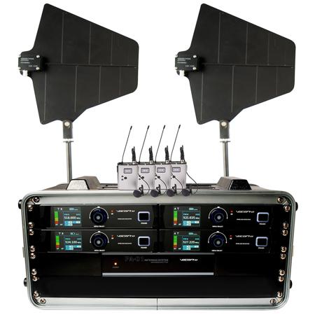 VocoPro BenchMark-Quad Touring Grade Wireless System with 4x Body Pack Tx