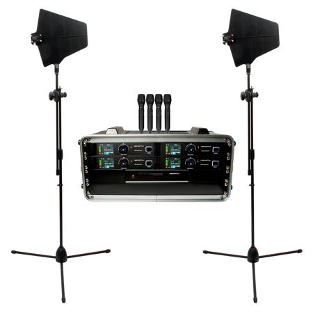 VocoPro BenchMark-Quad Touring Grade Wireless System with 4x Handheld Tx