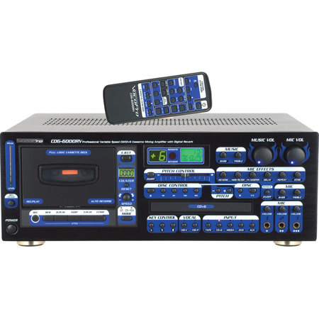 VocoPro CDG-7000RV All-In-One Karaoke Pitch Control CDG Player/Mixing Amplifier