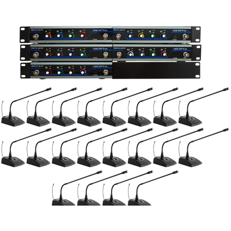 VocoPro Digital-Conference-20 20 User UHF Wireless Conference Microphone System