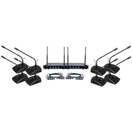 VocoPro Digital-Conference 8-Channel UHF Digital Wireless Microphone System