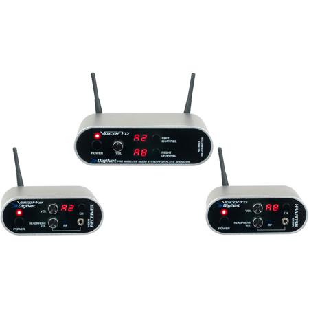 VocoPro DigiNET-Stereo Professional Wireless Audio System for Active Speakers