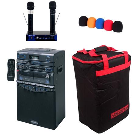 VocoPro DVD-DUET PRO II 80W Semi-Pro Multi-Format Karaoke Package