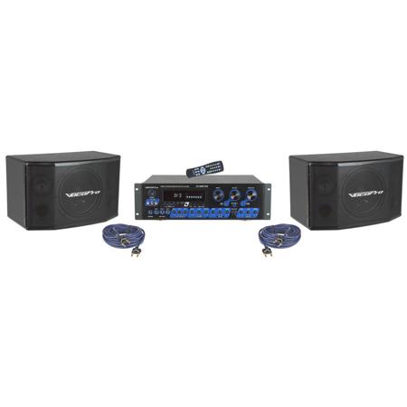 VocoPro KRS-2 Digital Karaoke Mixing Amplifier with Speaker Package